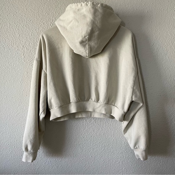 🚨Levi's Laundry Day Cropped Hoodie Sweater Women’s L Relaxed Fit Grunge Lounge - Picture 9 of 12
